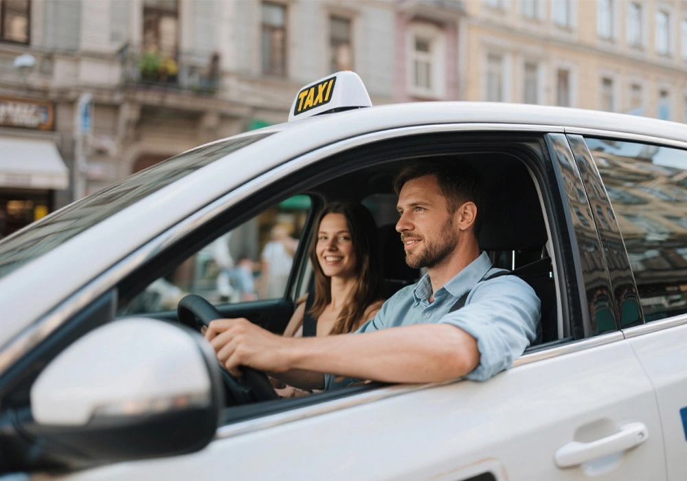 Водитель в машине